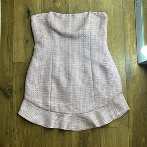 Strapless majorelle dress